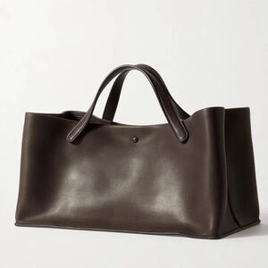 The Row Idaho Bag in Dark Brown Leather